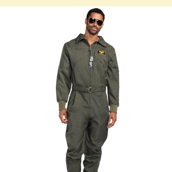 Tipsy Elves Dark Green Flight Suit - Picture 1 of 3